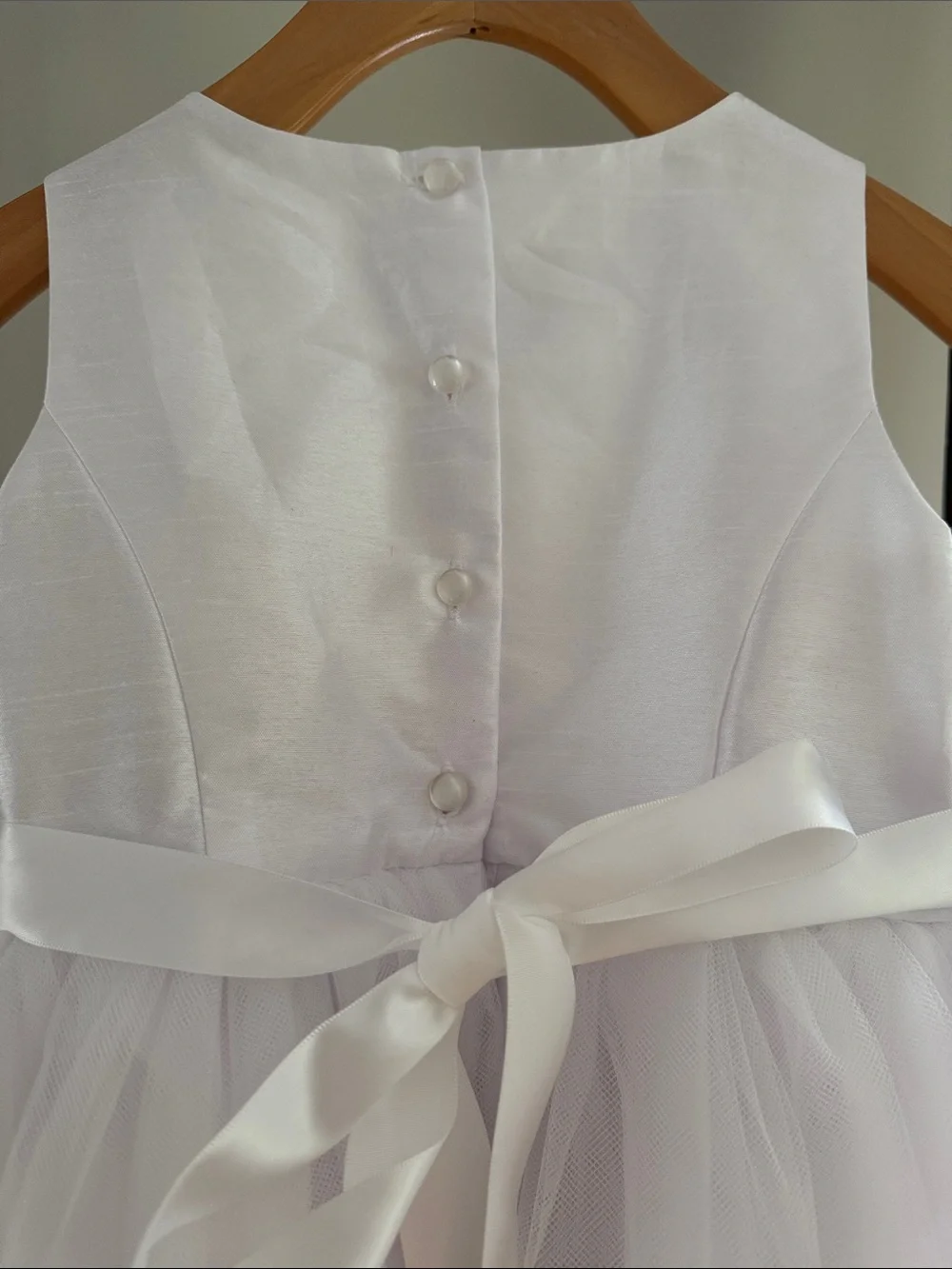 David’s Bridal Tulle Flower Girl Dress - Picture 3 of 4